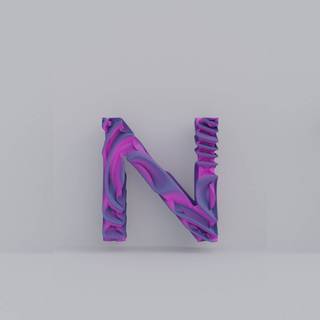 Pink letter n wallpaper