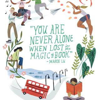 Reading quotes wallpaper