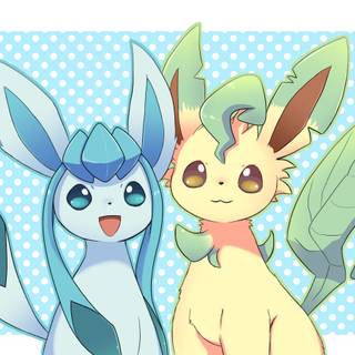 Leafeon and Glaceon wallpaper