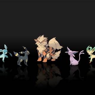 Leafeon and Glaceon wallpaper