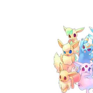 Leafeon and Glaceon wallpaper