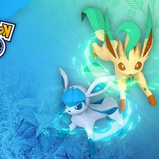 Leafeon and Glaceon wallpaper