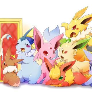 Leafeon and Glaceon wallpaper