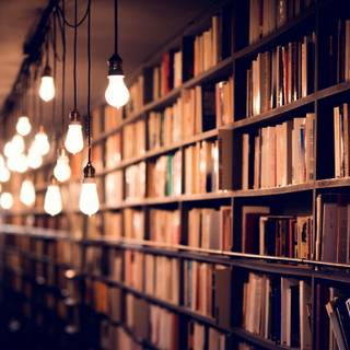 Book library wallpaper