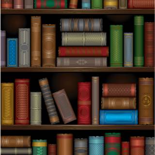 Book library wallpaper