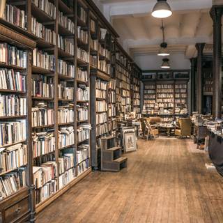 Book library wallpaper