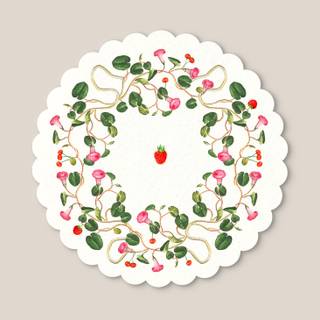 Pom pom coaster wallpaper