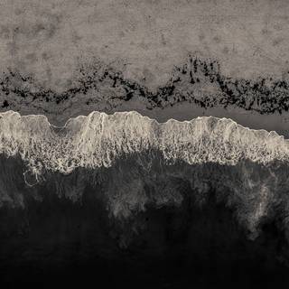 Black and white ocean wallpaper