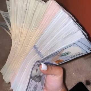 Flexing money wallpaper