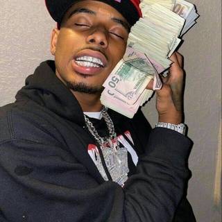 Flexing money wallpaper