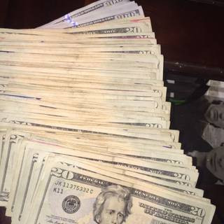 Flexing money wallpaper