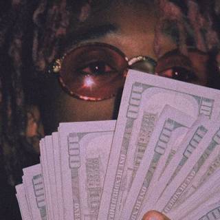 Flexing money wallpaper