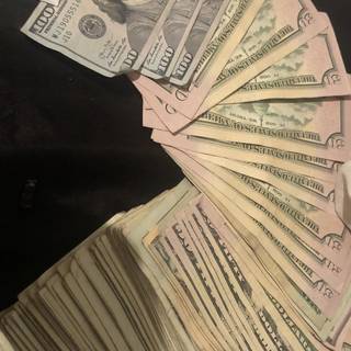 Flexing money wallpaper