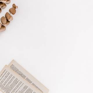 White book wallpaper