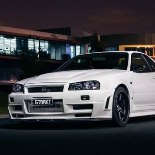 GTR R34 4K wallpaper