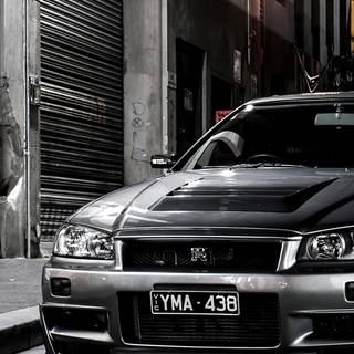 GTR R34 4K wallpaper