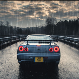 GTR engine wallpaper