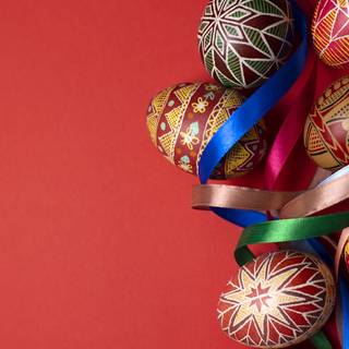 2023 Easter eggs HD wallpaper