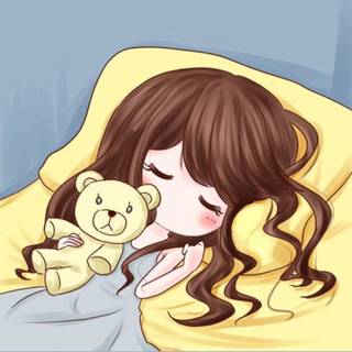 Girl cartoon love wallpaper