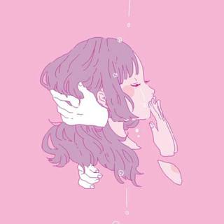 Anime pink aesthetic PC wallpaper