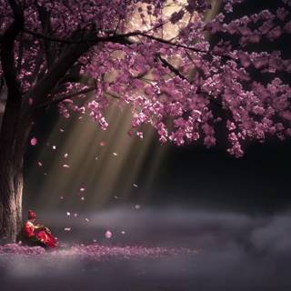 Anime Sakura Tree wallpaper