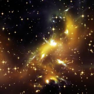 Gold galaxy wallpaper