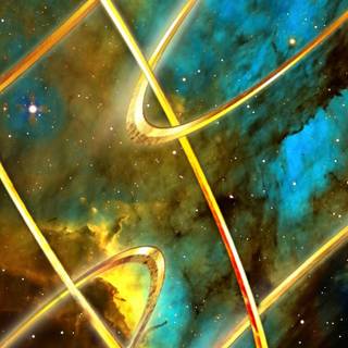 Gold galaxy wallpaper