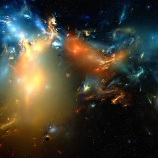 Gold galaxy wallpaper