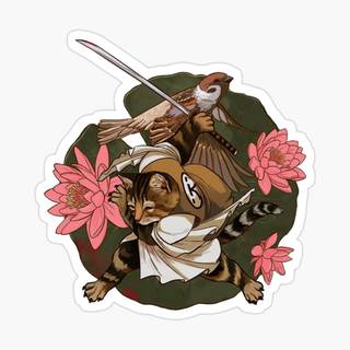 Cat samurai wallpaper