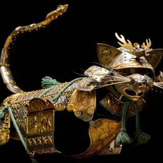 Cat samurai wallpaper