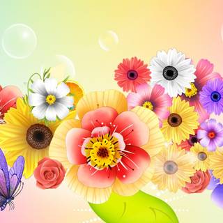 Colorful spring wallpaper