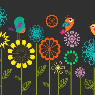 Colorful spring wallpaper