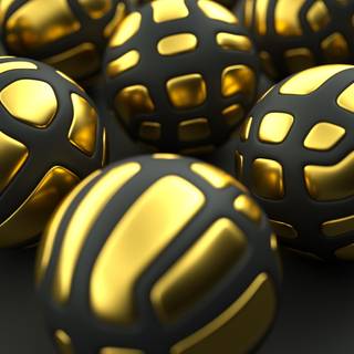 Golden and black wallpaper