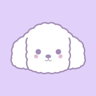 Purple dogs wallpaper