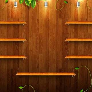 Bookshelf desktop wallpaper