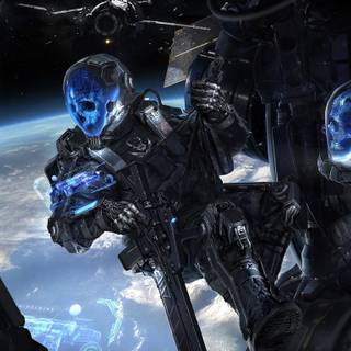 Space soldier wallpaper