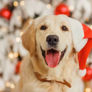 Holiday dogs wallpaper