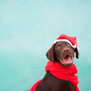 Holiday dogs wallpaper