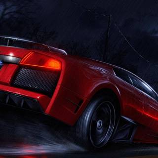 Black and red cars wallpaper