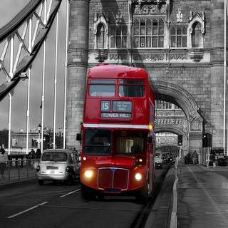 Double decker wallpaper