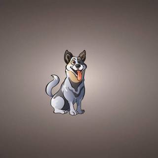 Husky cartoon wallpaper