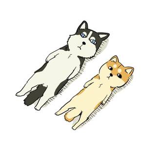 Husky cartoon wallpaper