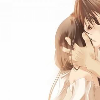 Young anime couples wallpaper