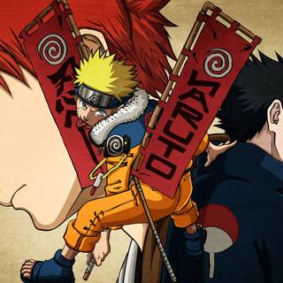 Naruto vs Gaara wallpaper