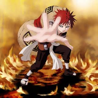 Naruto vs Gaara wallpaper