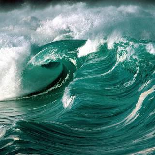 Ocean green wallpaper