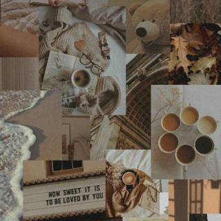 Brown sad aesthetic wallpaper