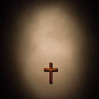 Wooden cross wallpaper