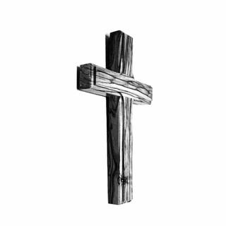 Wooden cross wallpaper