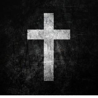 Wooden cross wallpaper